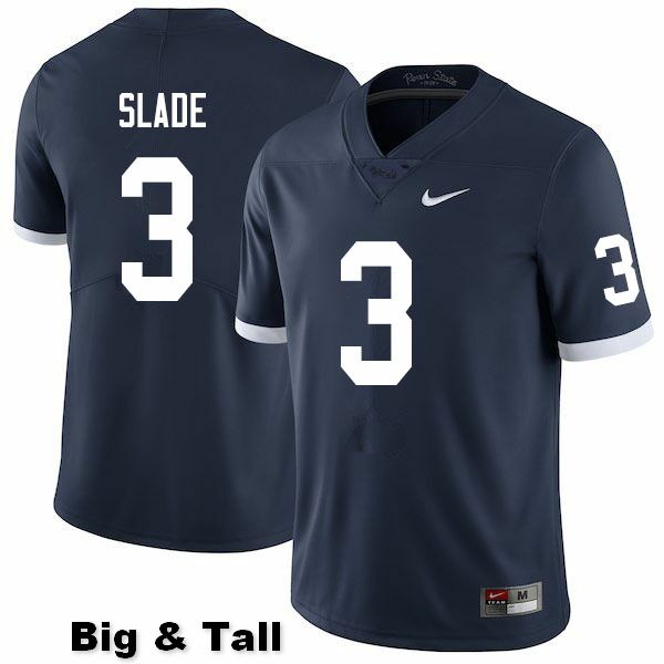 NCAA Nike Men's Penn State Nittany Lions Ricky Slade #3 College Football Authentic Throwback Big & Tall Navy Stitched Jersey DUU3298NH